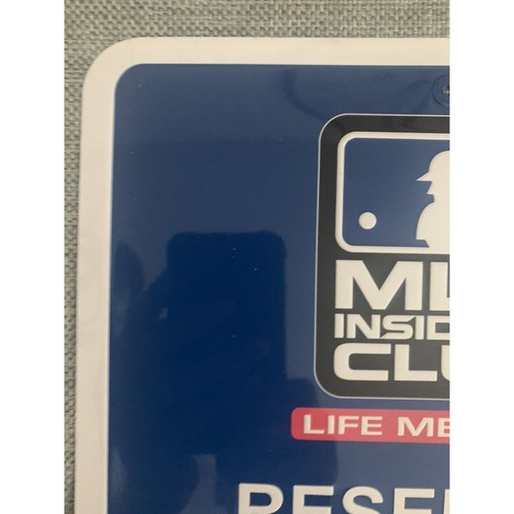MLB Insiders Club Life Member Reserved Members Only Metal Parking Sign Man Cave - Picture 4 of 7